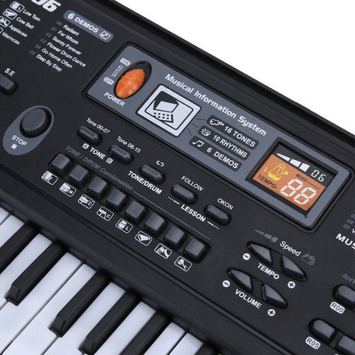 Elektroninis klaviatūrinis muzikos nešiojamas pianinas vaikams