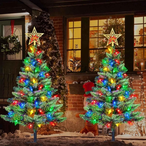 3ft Pre-Lit Green Artificial Christmas Tree
