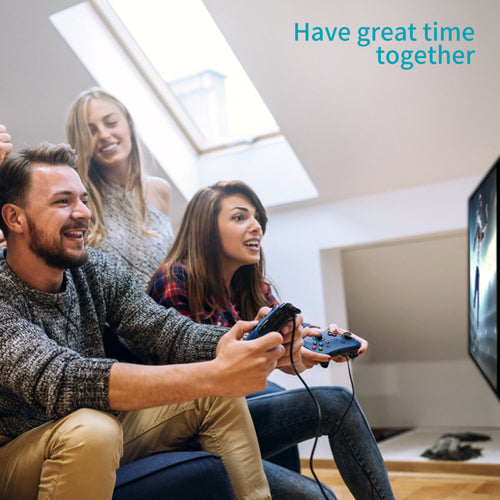 Laidinis žaidimų valdiklis vairasvirtė Gamepad su dviguba vibracija