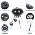 18 Inch Apple Charcoal Stove BBQ Grill For Outdoor Cooking