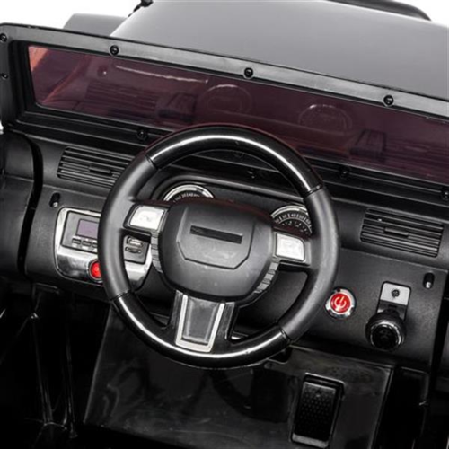 12V vaikiškas visureigis-automobilis su MP3, pulteliu ir LED žibintais