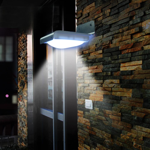 16 LED saulės energija įkraunami lauko judesio daviklio apsaugos šviestuvai