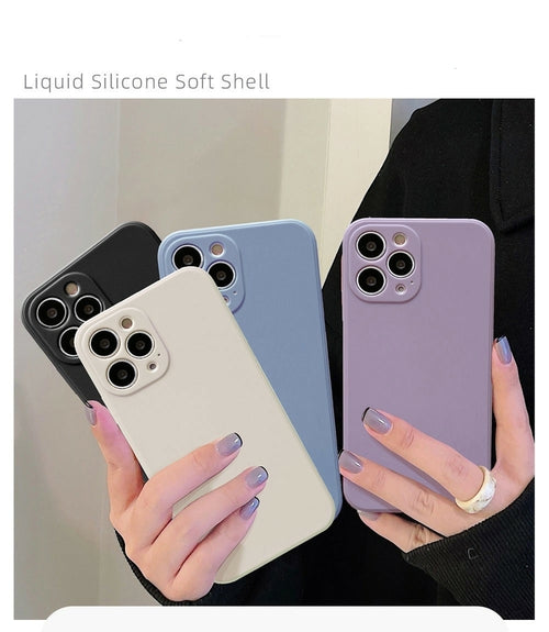 Skysto silikono minkštas dėklas, skirtas „iPhone 14“ telefono dėklui