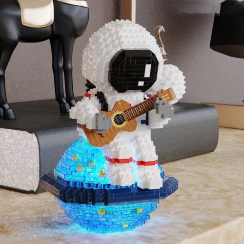 Maži konstravimo blokeliai Astronautas Ultraman „Lego“ žaislai vaikams