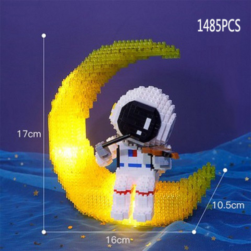 Maži konstravimo blokeliai Astronautas Ultraman „Lego“ žaislai vaikams