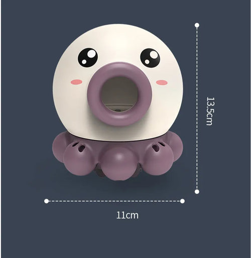 Octopus Fountain Bath Toy Water Jet Rotating Shower Bathroom