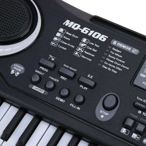 Elektroninis klaviatūrinis muzikos nešiojamas pianinas vaikams