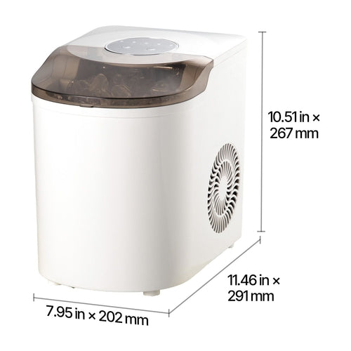 Countertop Ice Maker, 7 Cubes Ready in 6 Mins, 26 lbs per Day,