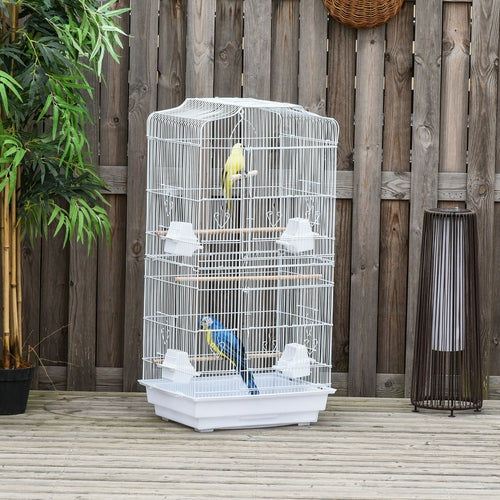 PawHut 36 colių paukščių narvas „Macaw Play House“ kakadu papūgų amadinų narvas