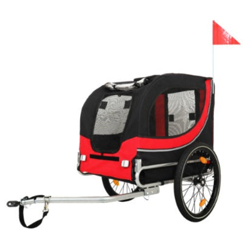 Large Folding Bike Trailer For Dogs  120LB Capacity All-Terrain Pet