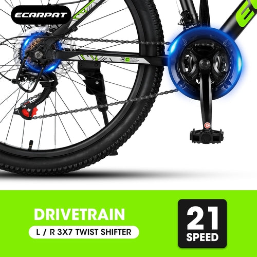 City-Cruizer – 24 colių Carpat™ ALIUMININIS kalnų dviratis (21 pavaros,