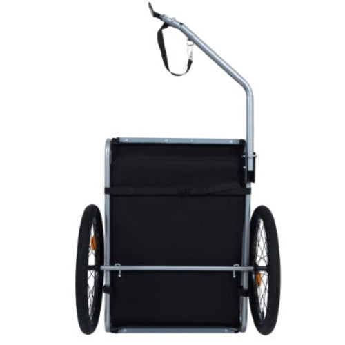 Large Folding Bike Trailer For Dogs  120LB Capacity All-Terrain Pet