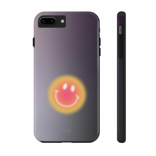 Šypsenėlės atsparus dėklas „iPhone“ telefonui su belaidžiu įkrovimu