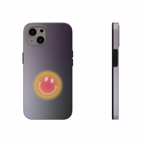 Šypsenėlės atsparus dėklas „iPhone“ telefonui su belaidžiu įkrovimu