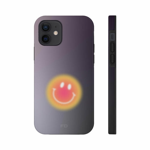 Šypsenėlės atsparus dėklas „iPhone“ telefonui su belaidžiu įkrovimu