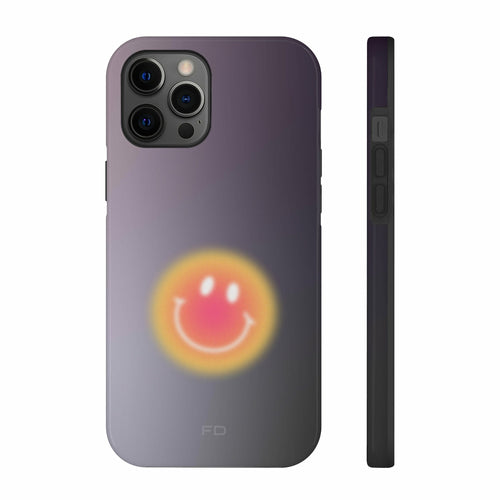 Šypsenėlės atsparus dėklas „iPhone“ telefonui su belaidžiu įkrovimu