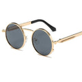 vintage round sunglasses retro steampunk sun glasses women brand