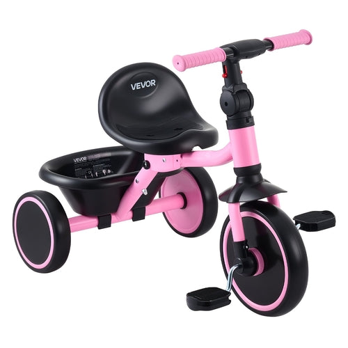 Toddler Tricycle for 2-5 Year Old, Folding Kids Trike with Adjustable