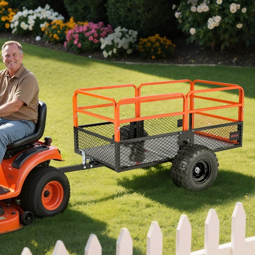 Garden Utility Trailer, 28 Cu. Ft. & 800kg, ATV UTV Trailer, Tow