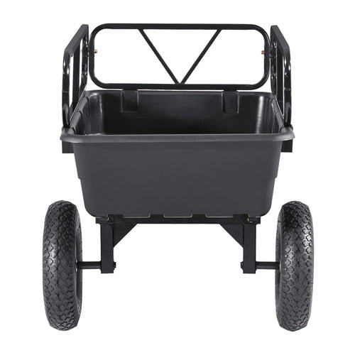 Garden Utility Trailer, 10 Cu. Ft 227 kg, ATV UTV Hauling Trailer, Tow