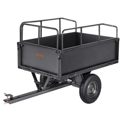 Garden Utility Trailer, 17 Cu. Ft & 272 kg Capacity, ATV UTV Hauling