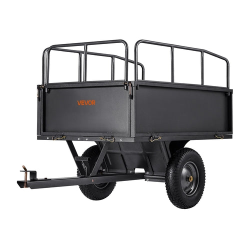 Garden Utility Trailer, 17 Cu. Ft & 272 kg Capacity, ATV UTV Hauling