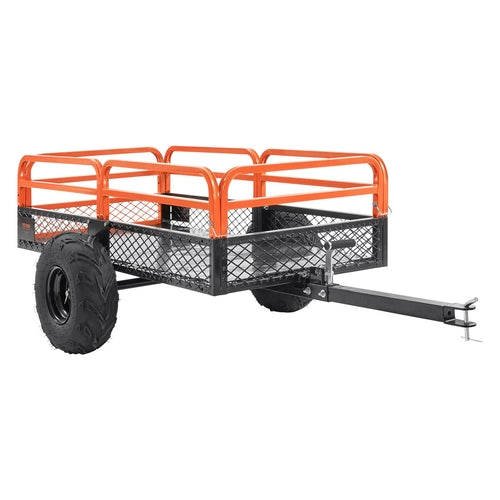 Heavy Duty Steel ATV Dump Trailer, 680 kg Load Capacity 0.43 Cubic