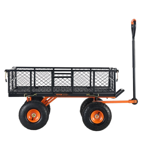 Garden Dump Cart Heavy-duty Metal Yard Carts and Wagons 880 lbs/399.2