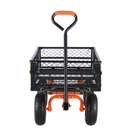 Garden Dump Cart Heavy-duty Metal Yard Carts and Wagons 880 lbs/399.2