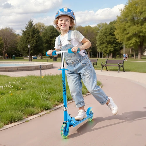 Kick Scooter for Kids Ages 3+, 2-Wheel Toddler Scooter with Light-Up