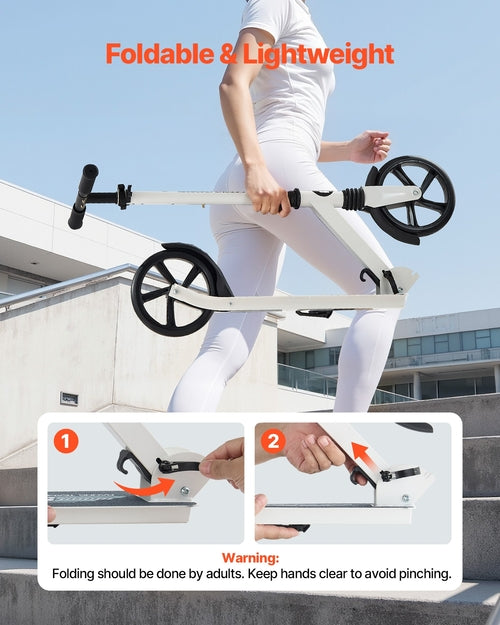 Kick Scooter for Kids Ages 8+, Teens & Adults, 2-Wheel Toddler Scooter