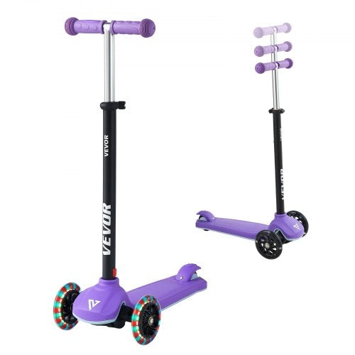 Kick Scooter for Kids Ages 3+, 3-Wheel Toddler Scooter with Light-Up