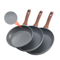 Frying Pan Skillet, Aluminum Egg Fry Pans, 3 Piece Set (250, 280, 325
