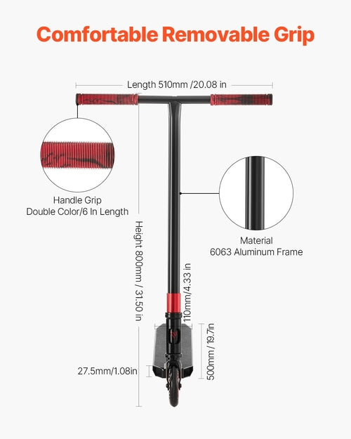 Stunt Scooter, Pro Complete Trick Scooters for Kids Ages 11-13 Years,