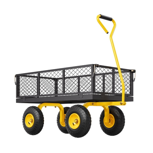 900 Lbs Heavy Duty Steel Garden Cart, Garden Wagon Cart on Wheels,